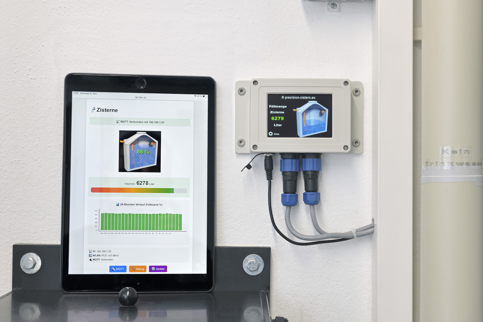 Zisti 231 Fernüberwachung per Smartphone-App und MQTT Smart-Home-Integration