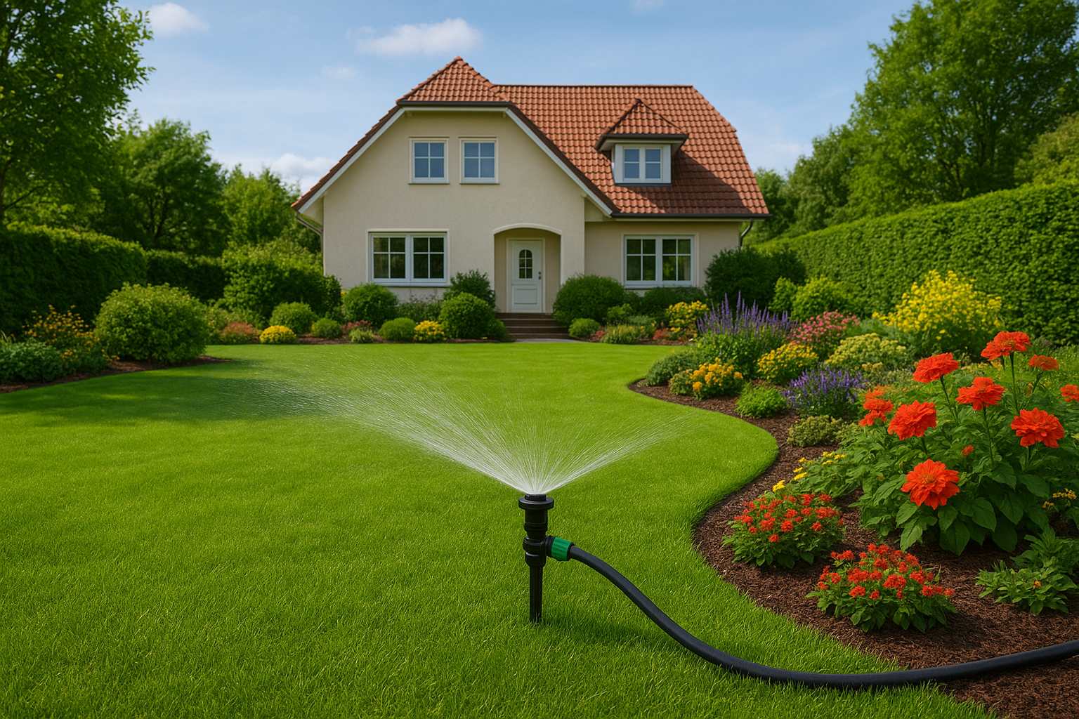 Zisti 231 im Einsatz für automatische Gartenbewässerung mit Regenwasser
